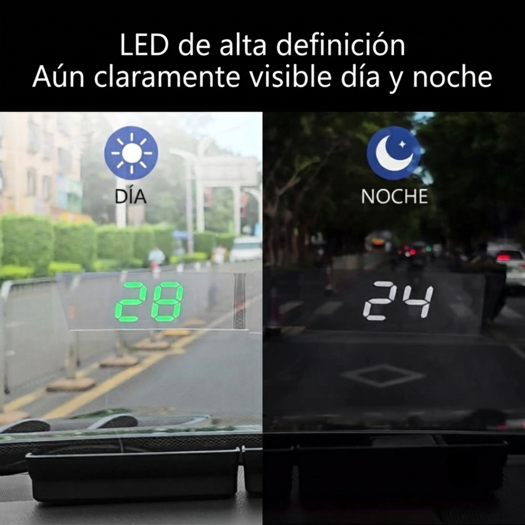Proyector de Velocidad para Parabrisas de coche