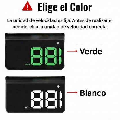 Proyector de Velocidad para Parabrisas de coche